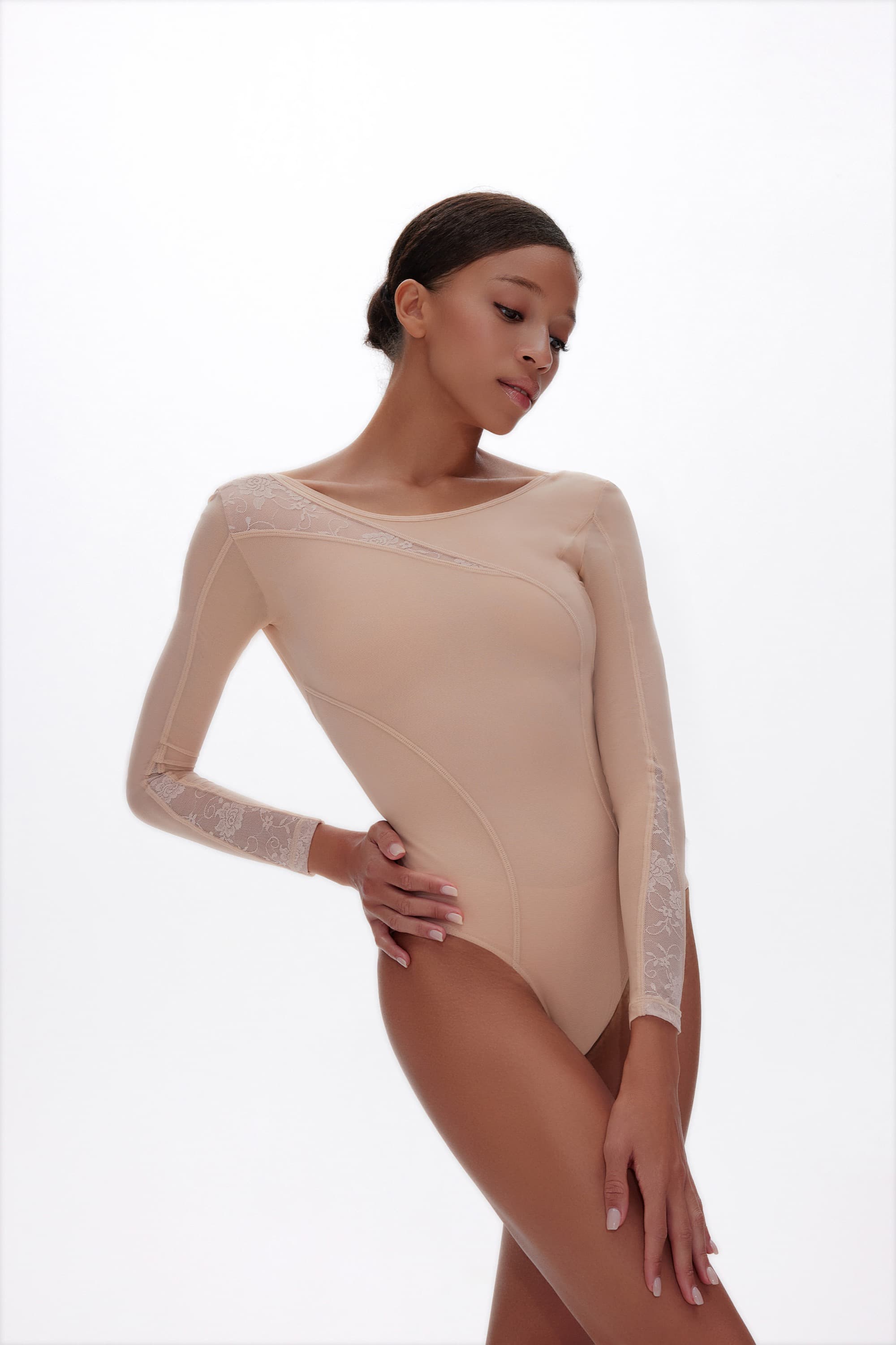 Fla Embroidered Cutout Ballet Leotard