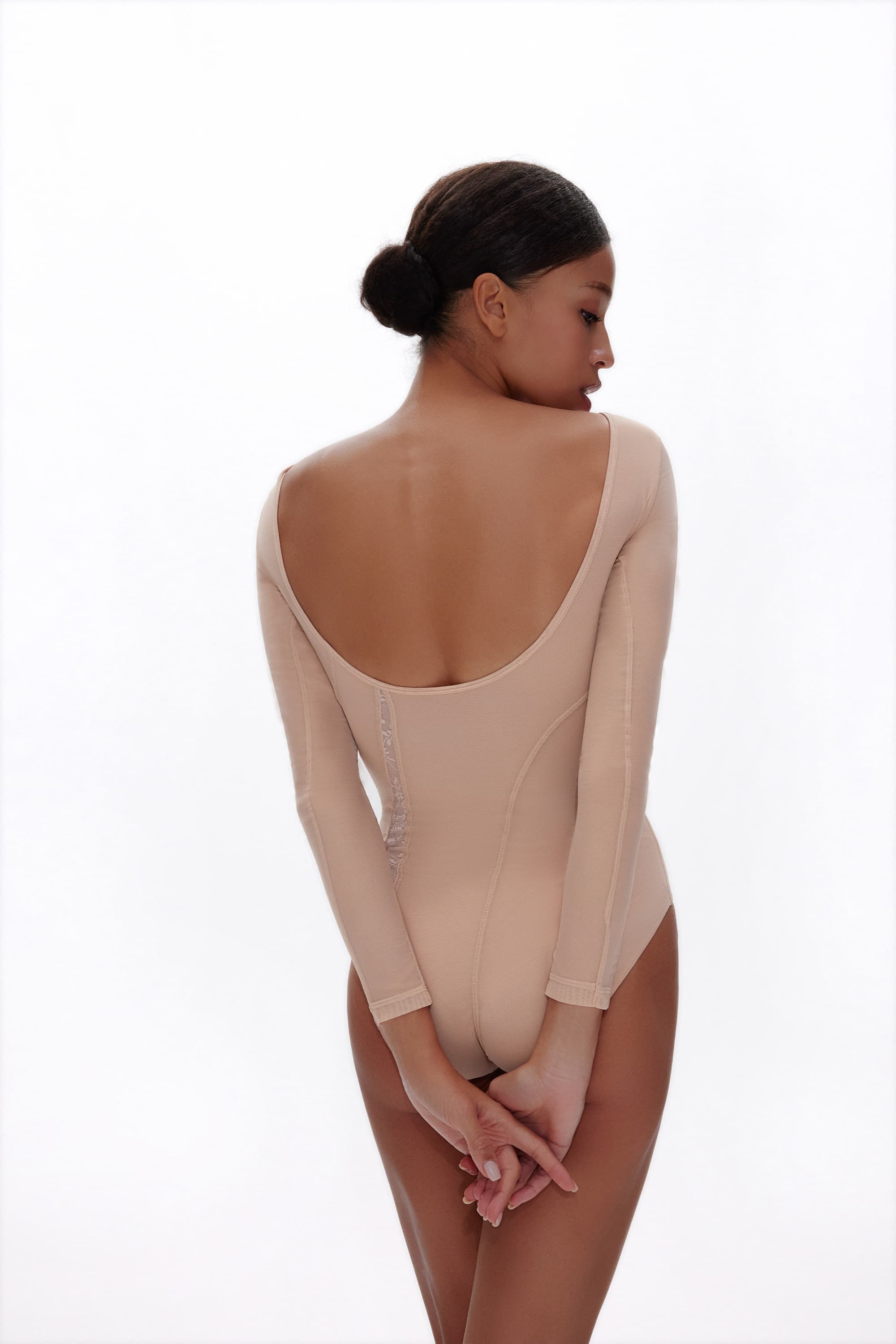 Fla Embroidered Cutout Ballet Leotard