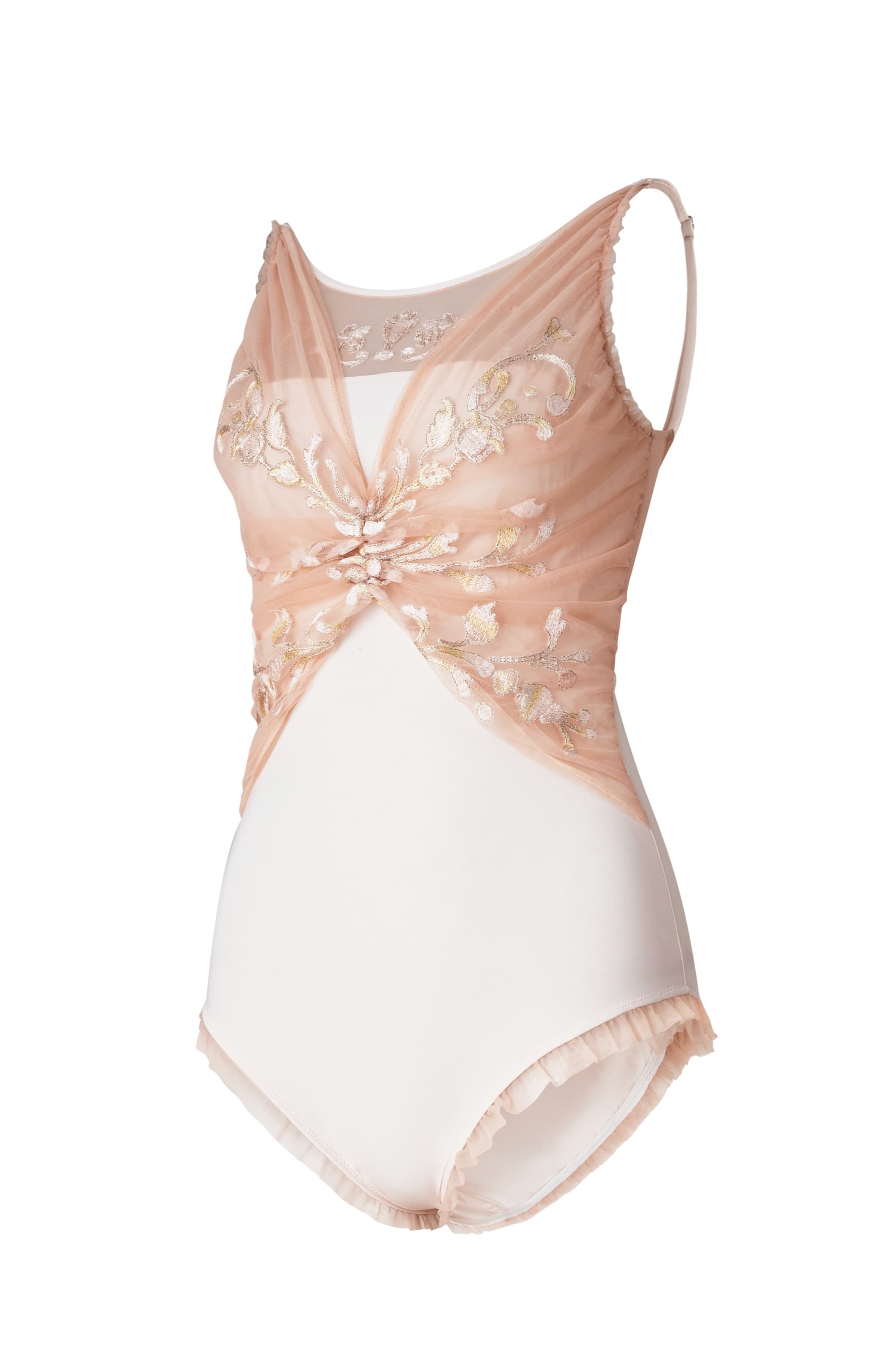 Fla Embroidered Ballet Leotard