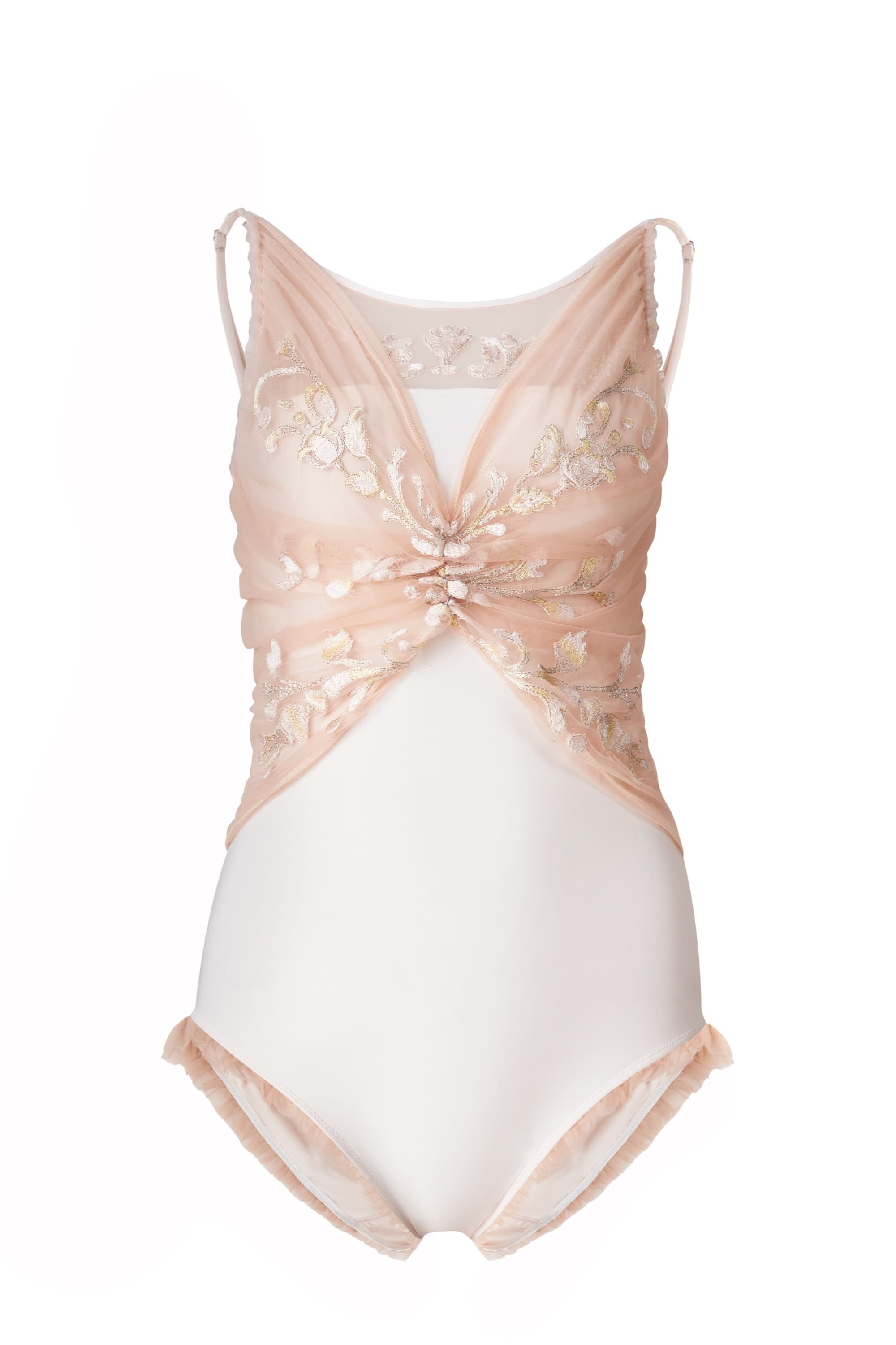 Fla Embroidered Ballet Leotard